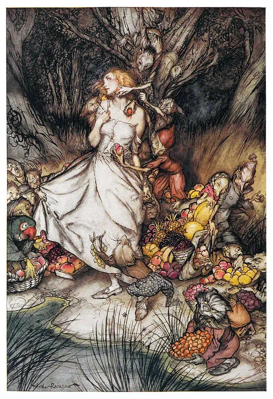 RACKHAM, Arthur. Illustrations from Rossetti's Goblin Market_3_1933